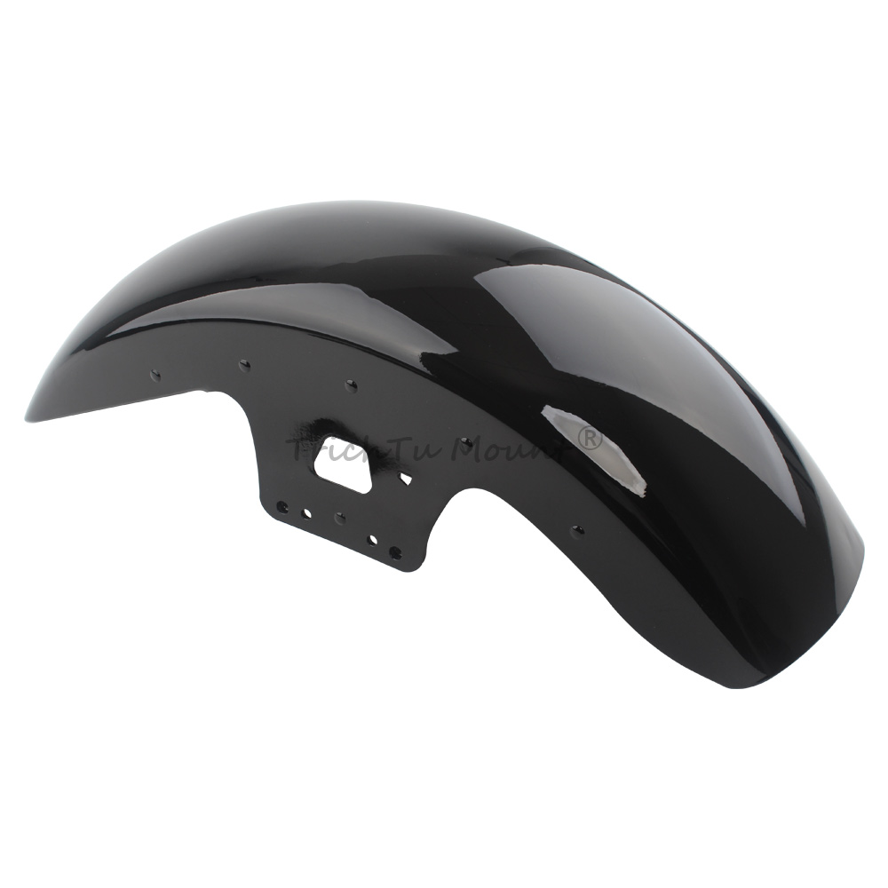 19'' Rad Front Fender Vivid Black Für Harley Road Street Glide Touring 2014-2023