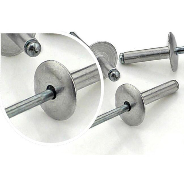 M5/5mm New Extra Large Flange(16mm) Head Rivets Aluminium Open Blind 8