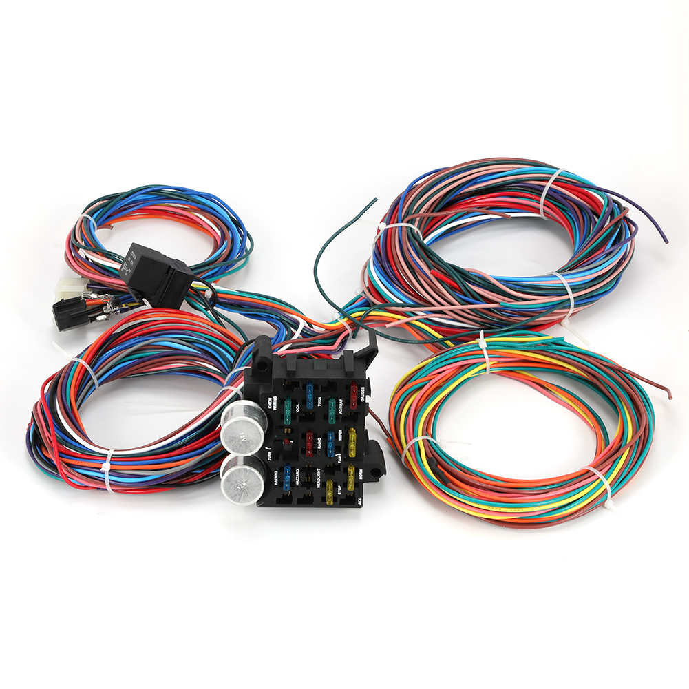 Gearhead Universal 12 Circuit 10 fuse Wiring Harness kit Chevrolet Truck 12V 40A | eBay | Hydraulic Powered Car Wiring Harness | | eBay