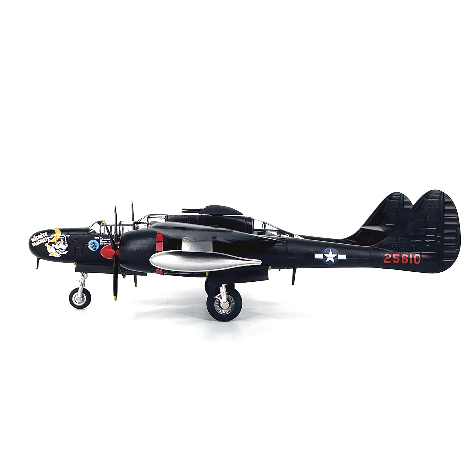 1/72 Scale WWII USA Air Force P-61B Black Widow Fighter Plane