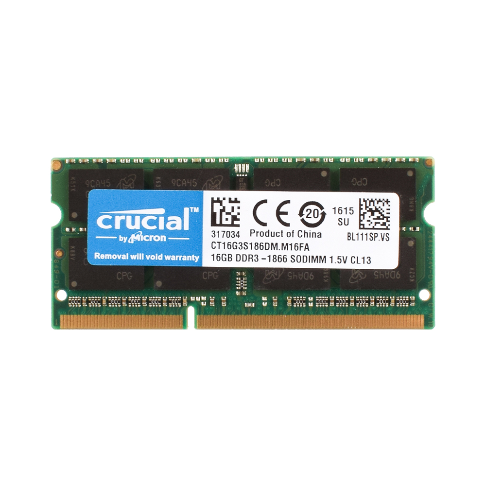 Lot De Barrettes Mémoire RAM SODIMM Crucial DDR3/DDR4 - 16 Go, 32 Go Pour PC Portable