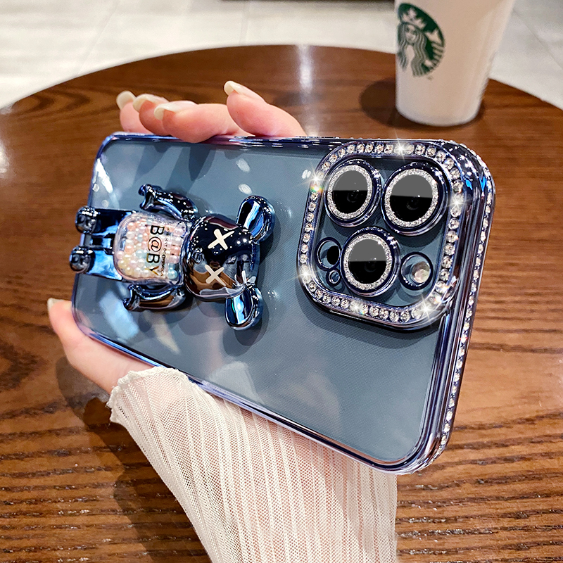 【20%OFF★iPhone11 ケース】♥   マザーオブパール☆きらめき For iPhone 14 Pro Max 13 12 11 XS XR Bling Diamond Cool Bear