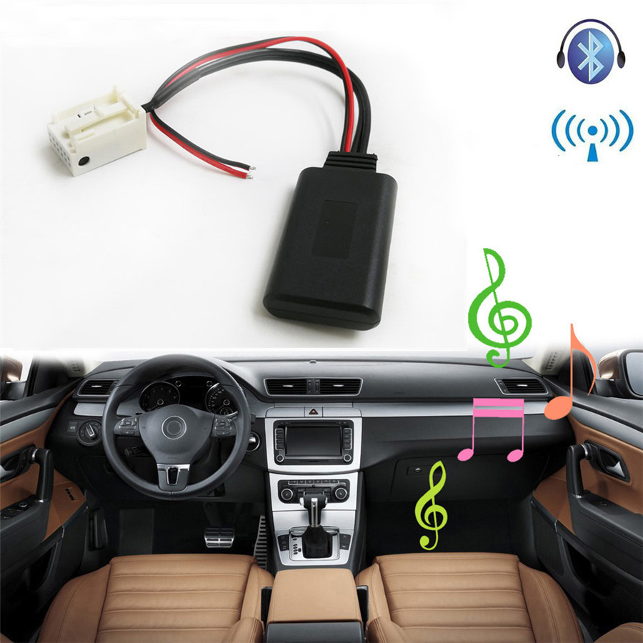 12Pin Car Bluetooth Adapter Aux Cable For Peugeot 207 307 407 Citroen C2 C3 RD4