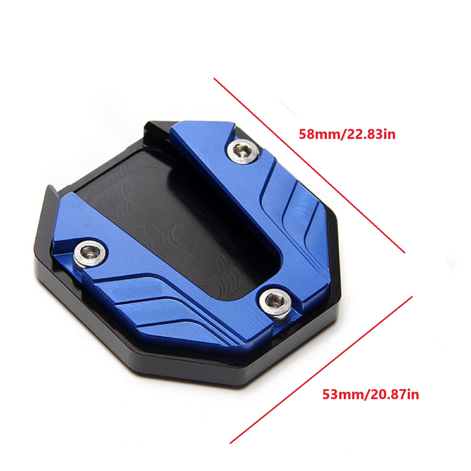 Anti-slip Motorfiets Kickstand Voet Pad Extender Ondersteuning