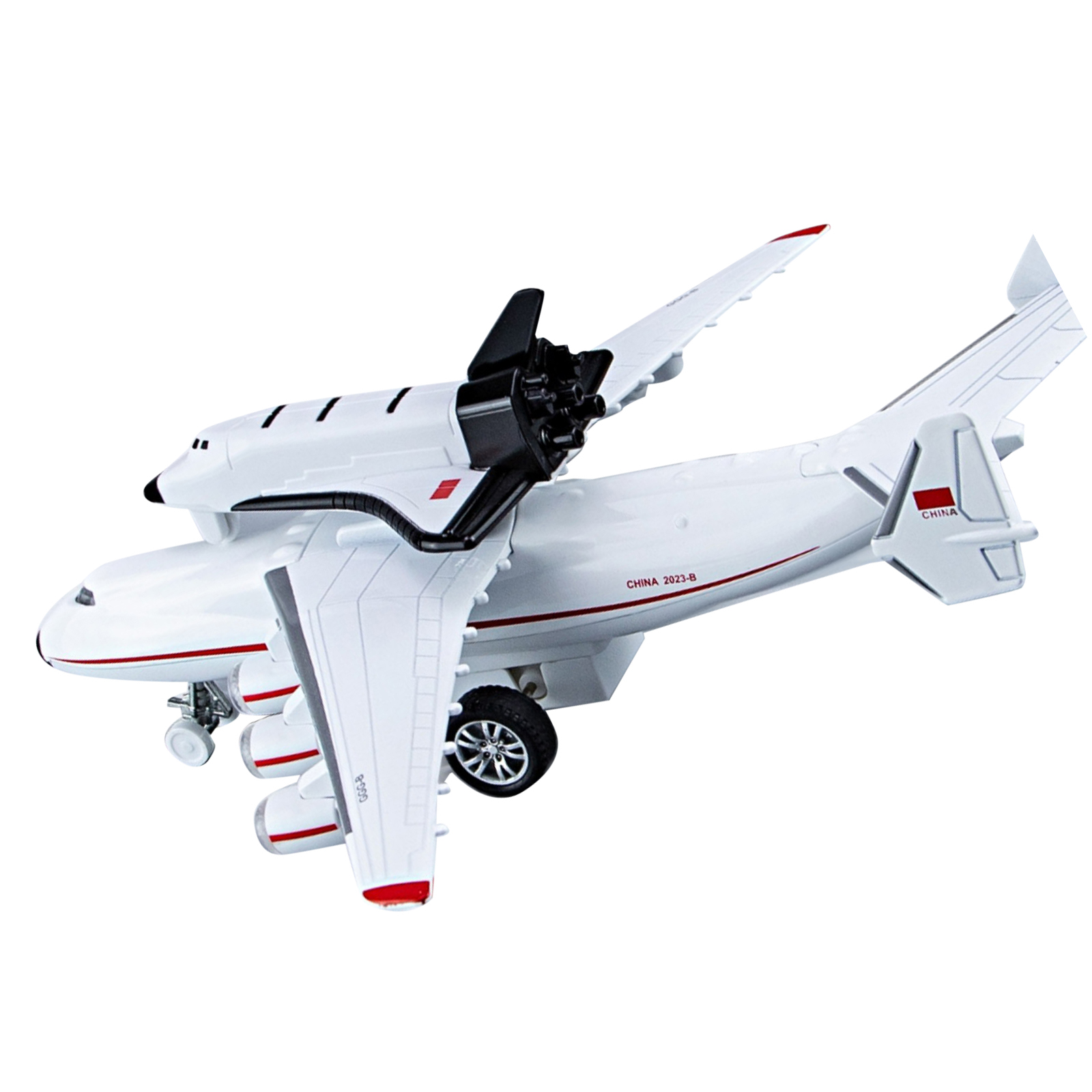 1/400 Soviet An-225 Plane w/Buran Orbiter Model Sound Light Pull