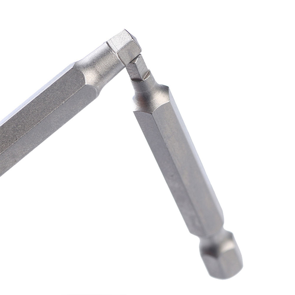 3Pcs Square Head Screwdriver Bits Tip Set S2 Steel 1/4 Hex