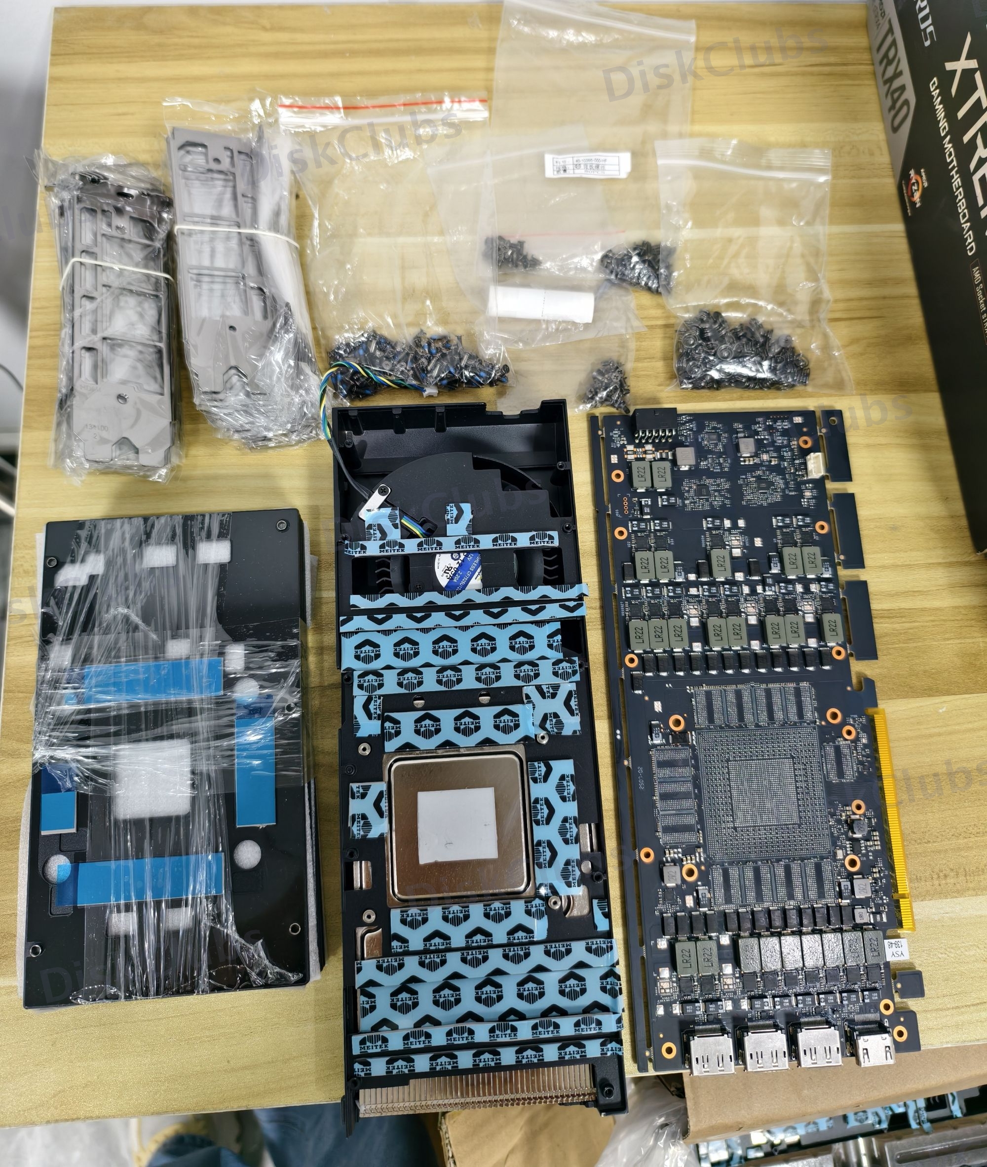 NVIDIA Geforce RTX 4090 48GB PCB + Heatsink + Screws Set For Parts