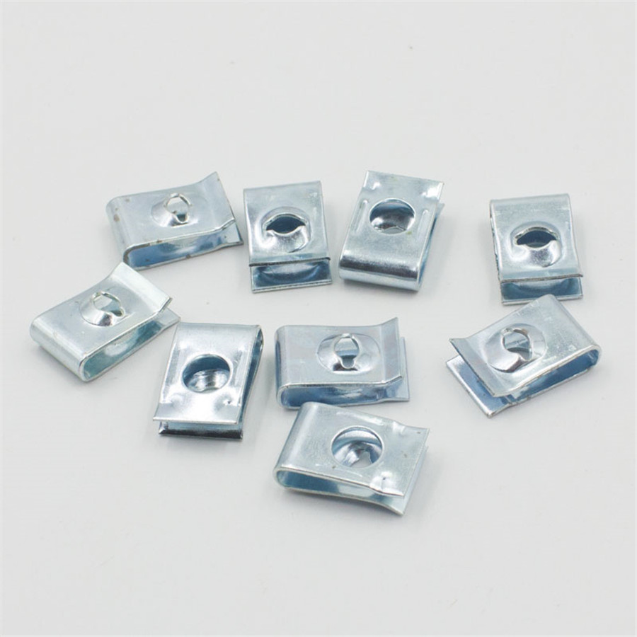 50pcs U Nut Automotive Sheet Metal Body Speed Fastener Trim Panel Screw