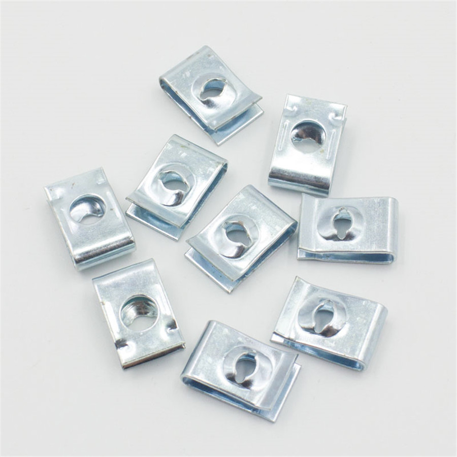 50pcs U Nut Automotive Sheet Metal Body Speed Fastener Trim Panel Screw