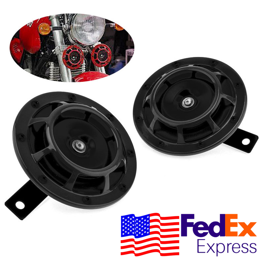 Chrysler 300C Loud Horns 12v Black Pair