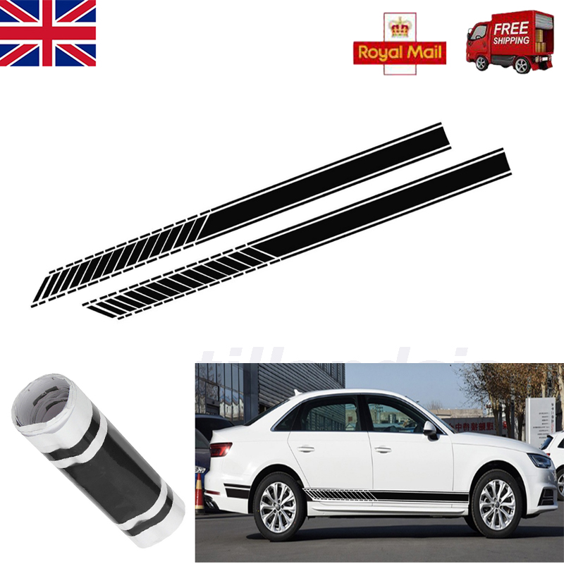 2x Car Racing Stripe Lower Door Panel Decals for LAVIDA Vinyl Side Sticker