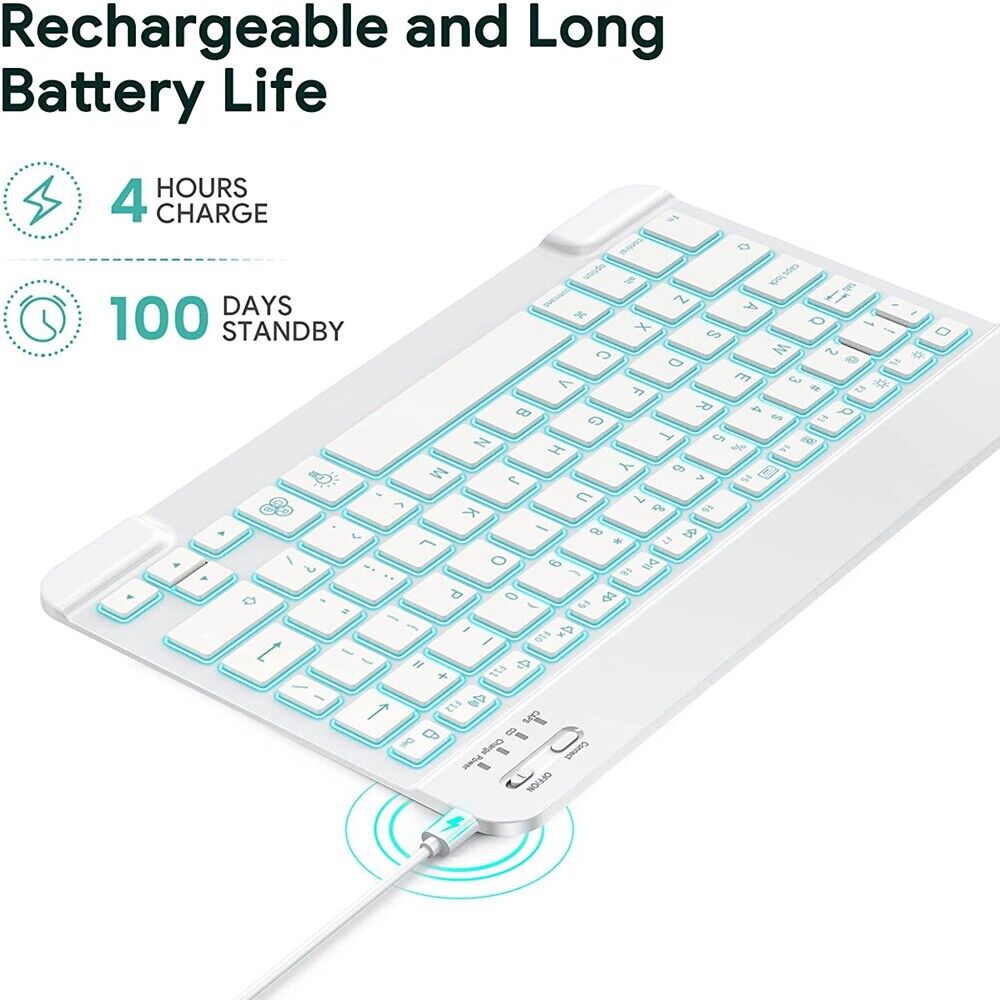 Set Tastiera E Mouse Bluetooth COEZFE – Layout Italiano QWERTY, Portatile, Ricaricabile, Per PC/Tablet/Phone