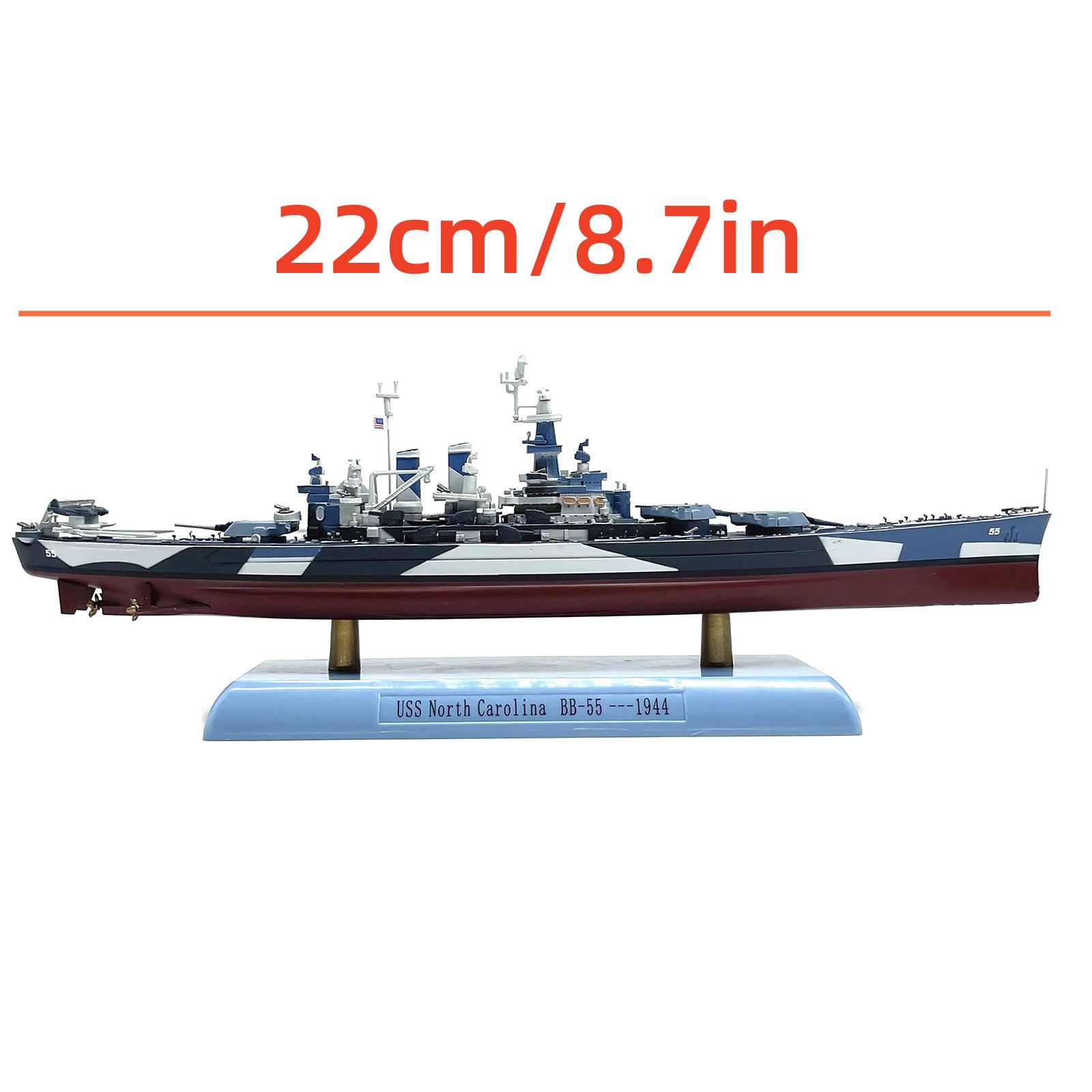 22cm 1/1000 WWII USS North Carolina BB-55 Battleship Model