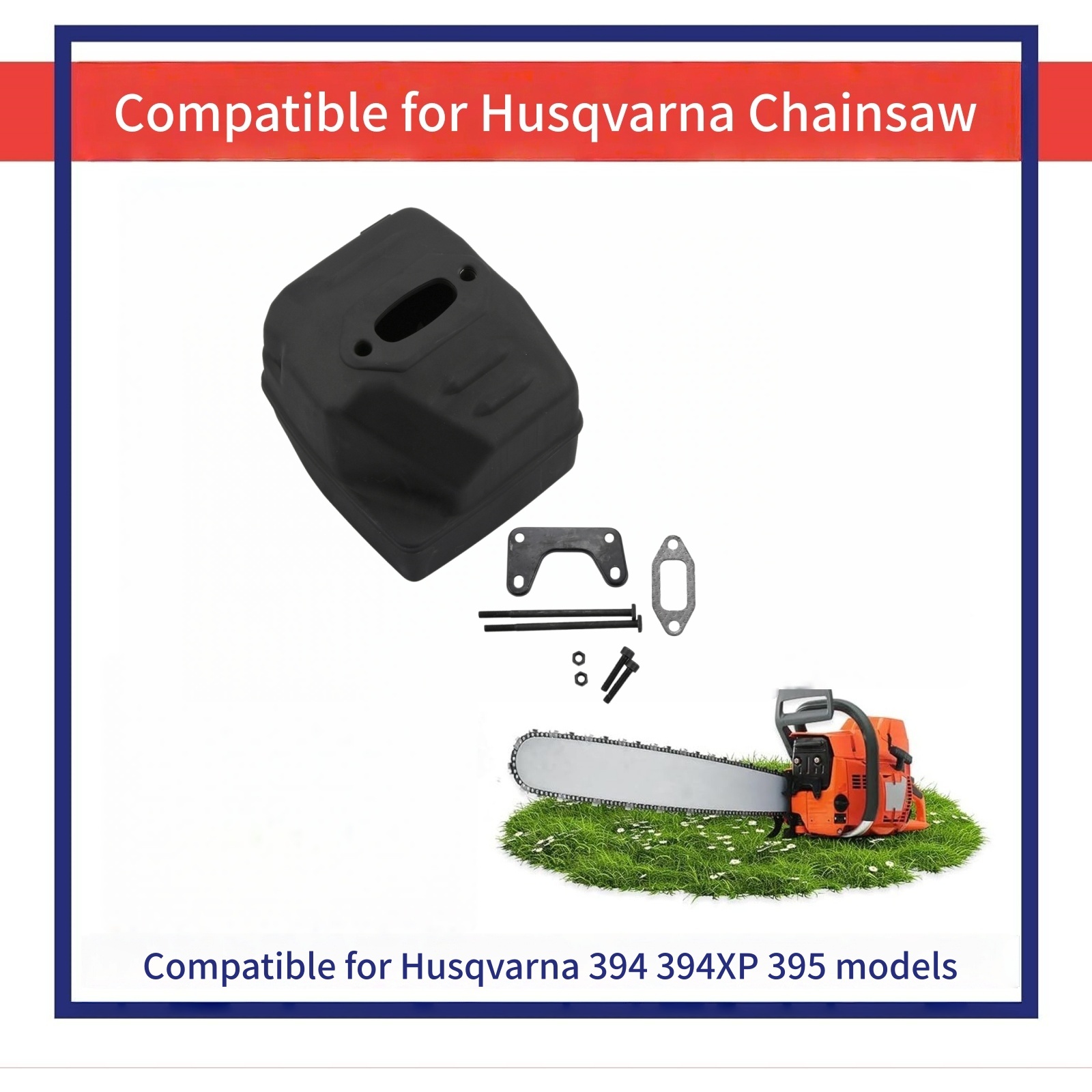 503711305 Exhaust Muffler for Husqvarna 394 395 394XP 395XP