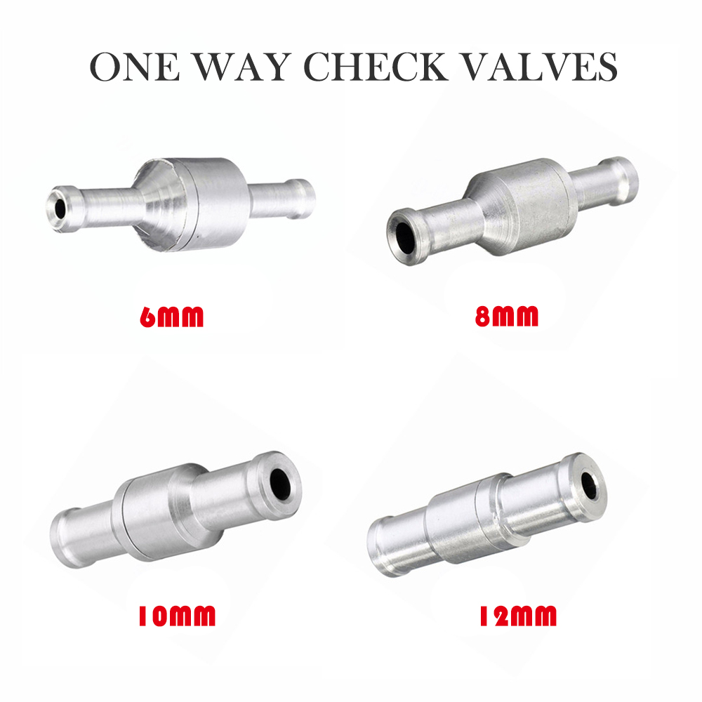 5Pcs 8MM NonReturn One Way 5/16 Inch Air Fuel Oil Check Valve Diesel