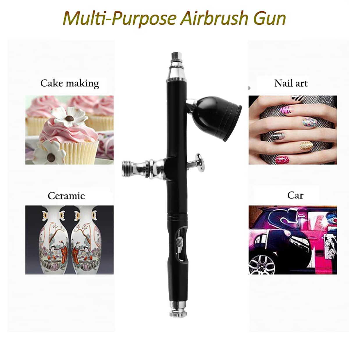 Dual Action Airbrush Kits Air Brush Compressor Paint Spray Gun