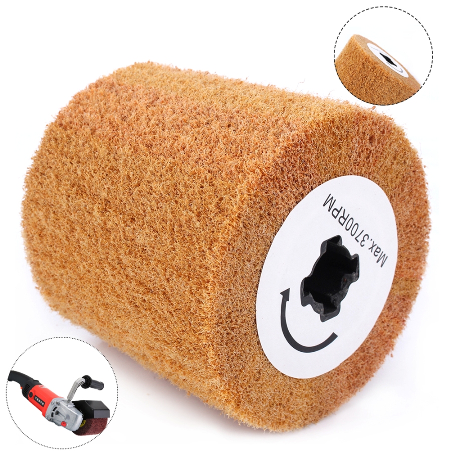 120x100mm Non-woven Flap Wheel Abrasives Polishing Rotary Tools 40-320# Grit