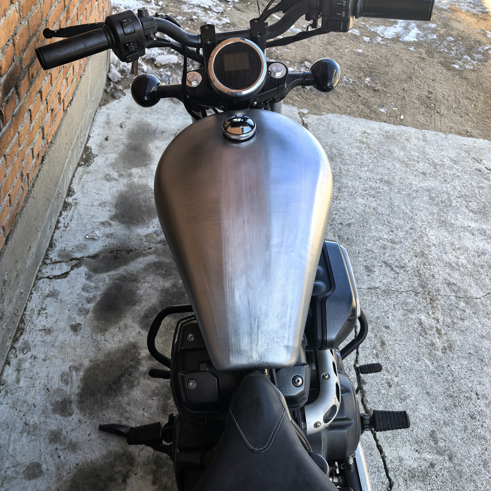 18L Motorcycle Petrol Gas Fuel Tank W/ Cap For Yamaha XV950 2014