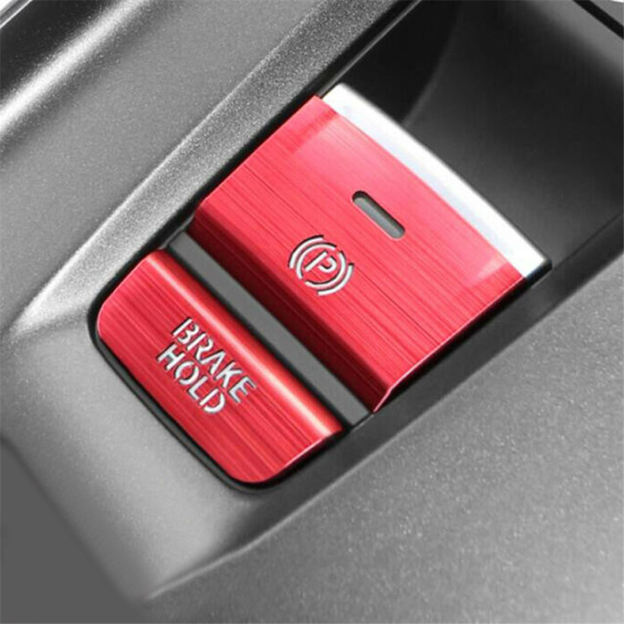 Red Aluminum Drawing P Gear Brake HOLD Cover For Honda