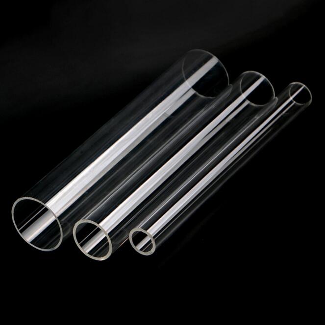 645mm Diameter Transparent Clear Acrylic Plastic Tube Pipe 25cm Long