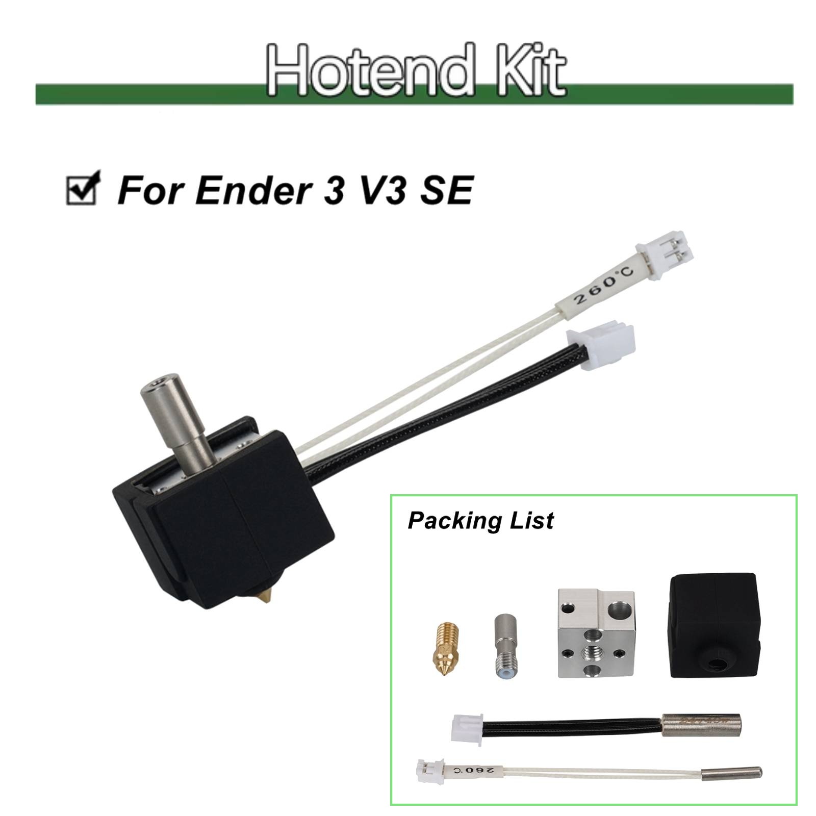 For Creality Ender 3 V3 SE 3D Printer Parts Extruder Hotend Kit