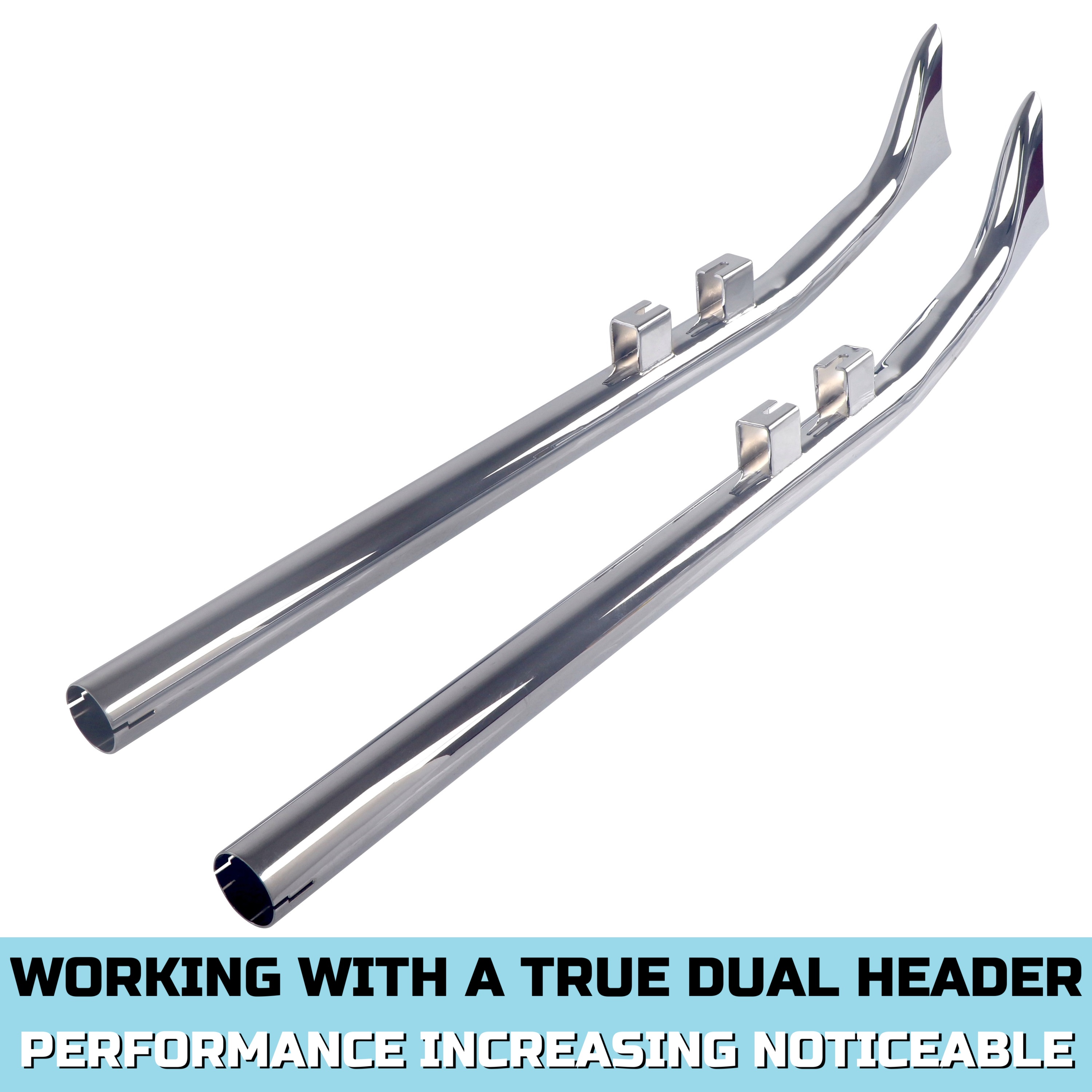 SHARKROAD Upswept Fishtail Slip on Exhaust for Harley 95-16