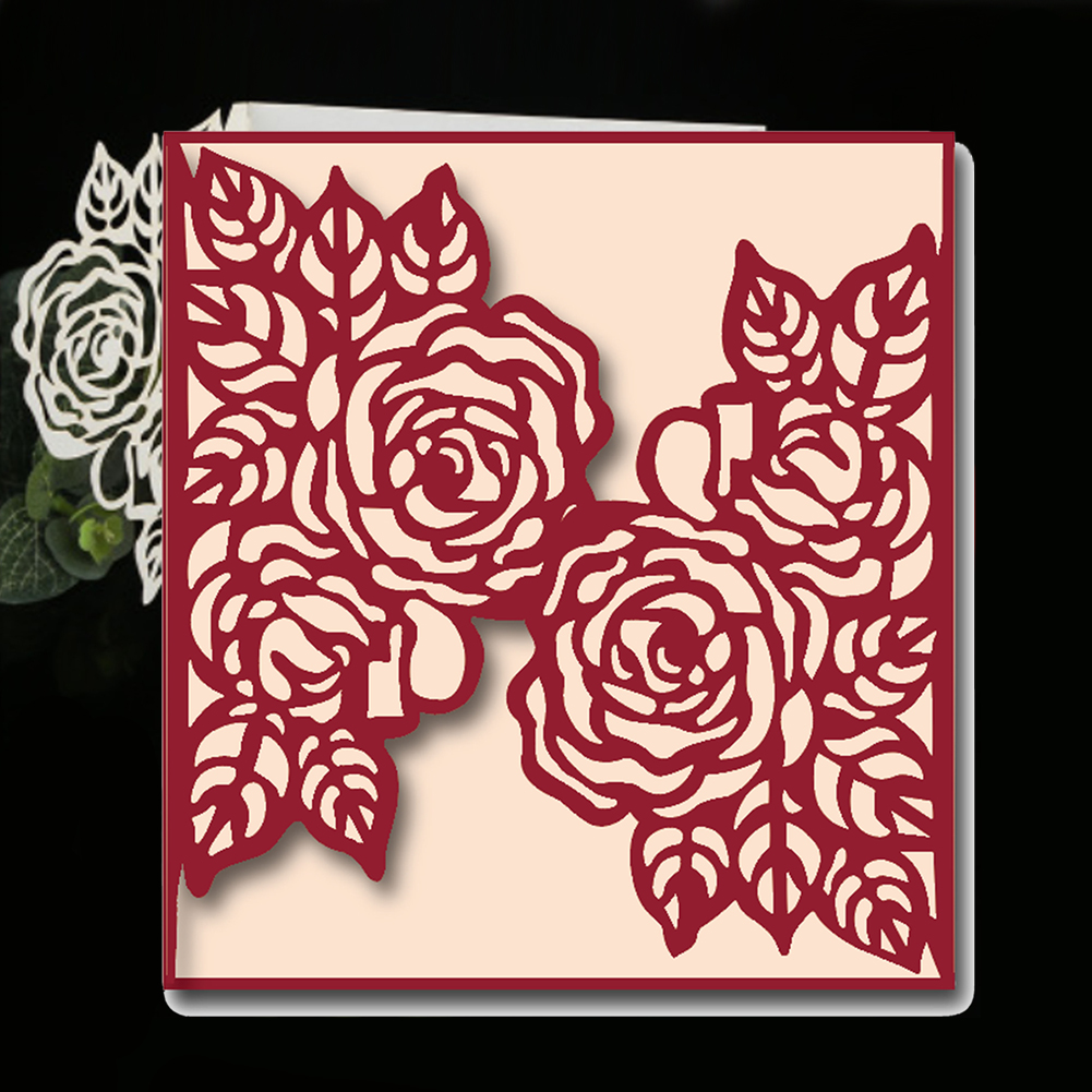 Rose Flower Metal Cutting Dies Stencil Scrapbook Embossing Paper Card Crafts DIY