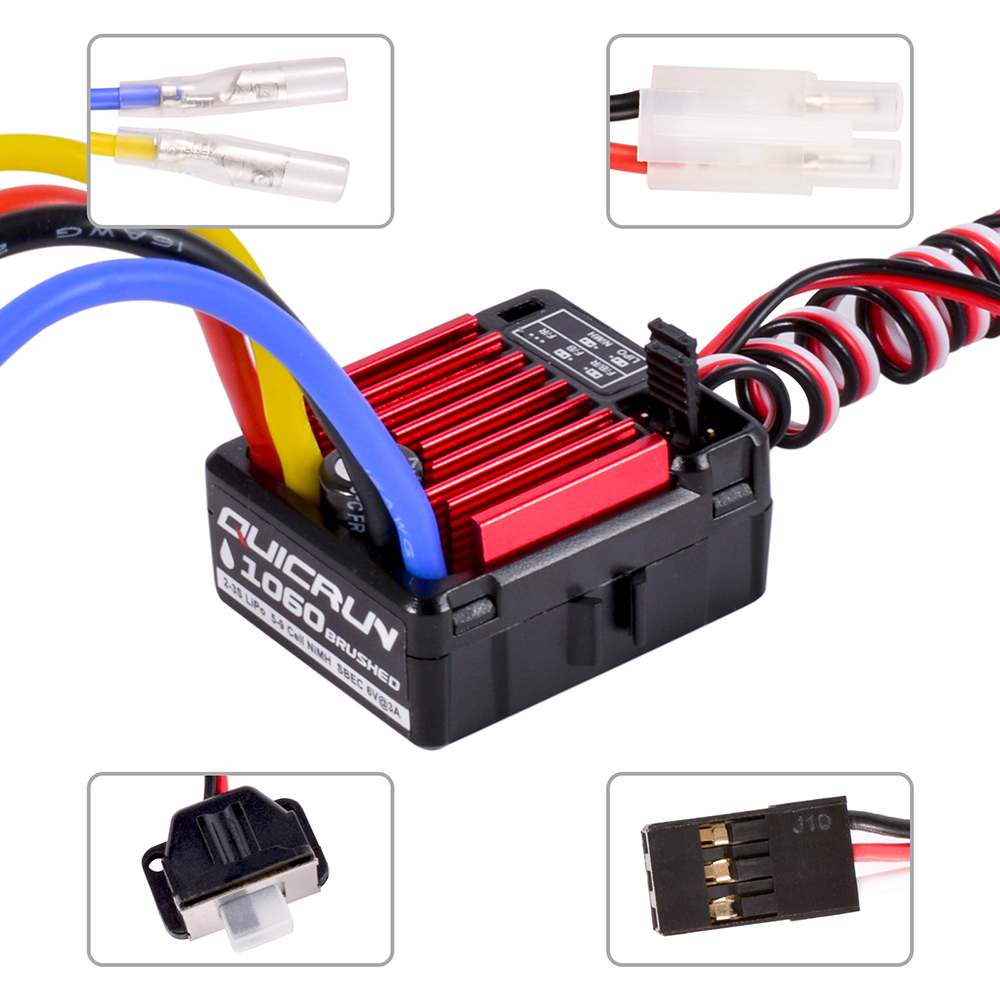 HobbyWing QuicRun 1060 60A Brushed ESC Speed Controller For