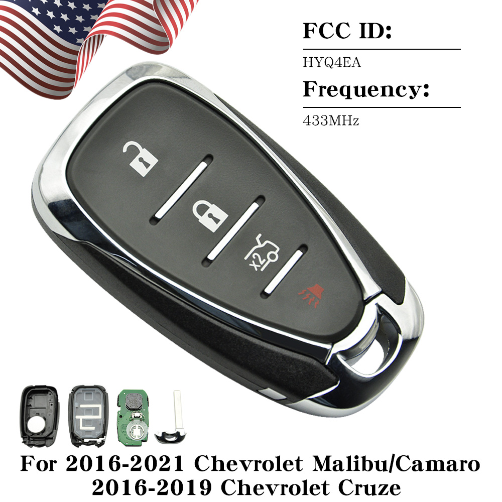 J-ACCES Replacement Key Fob Case Shell Fit For Chevrolet 2017 2018 2019 Chevy Ma - Foto 11