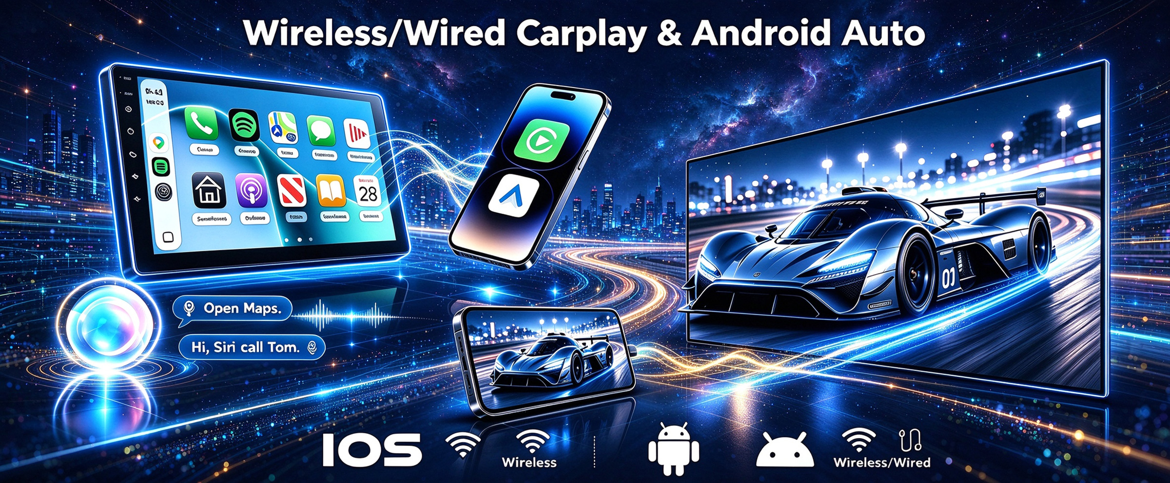 9 inch 2.5D IPS touchscreen display Android 16