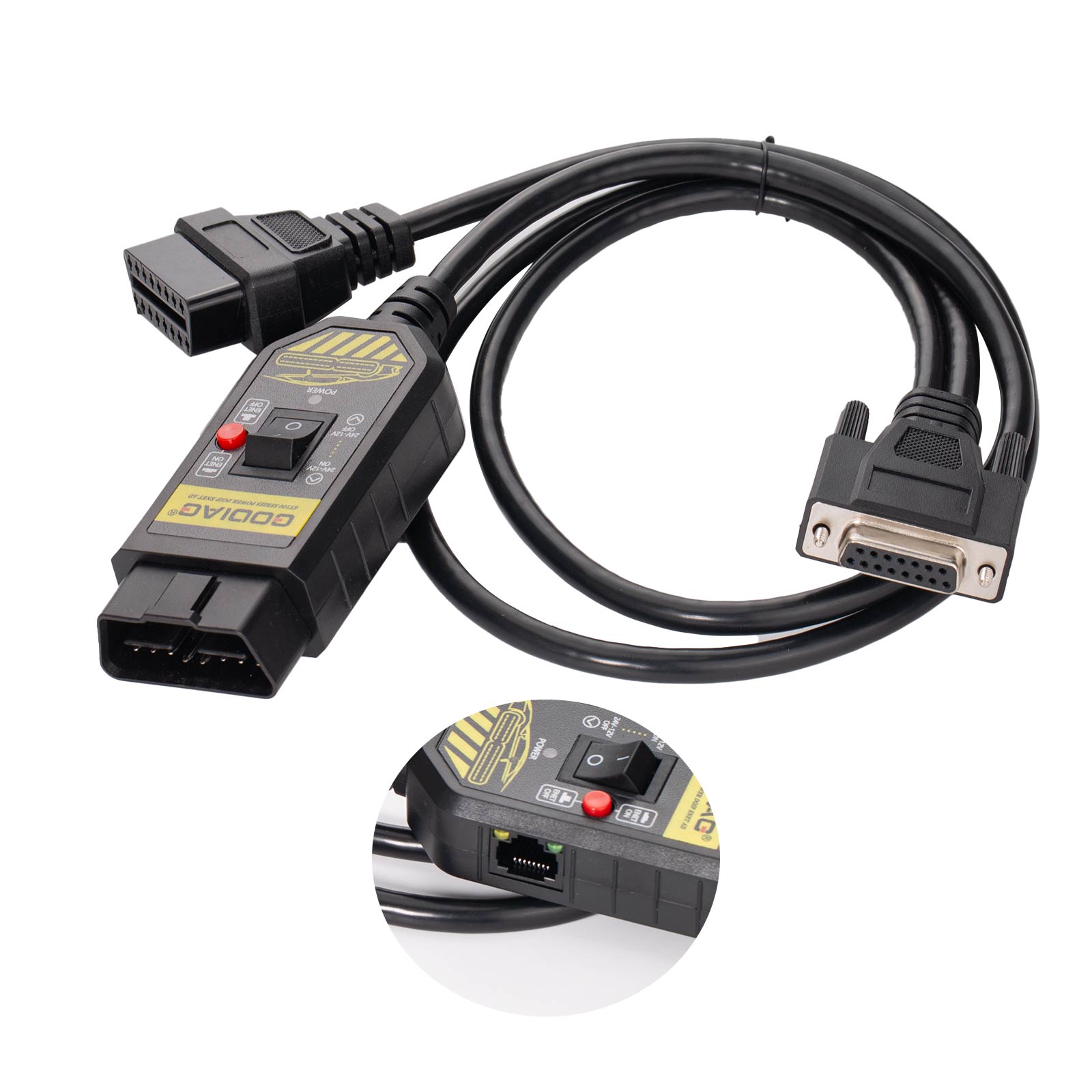 GODIAG GT100 PLUS GPT ENET DOIP AUTO TOOLS OBD2 Break Out Box E-CU