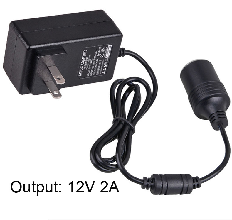 Universal 110240V AC to 12V 2A 24W DC Car Power Adapter Adaptor