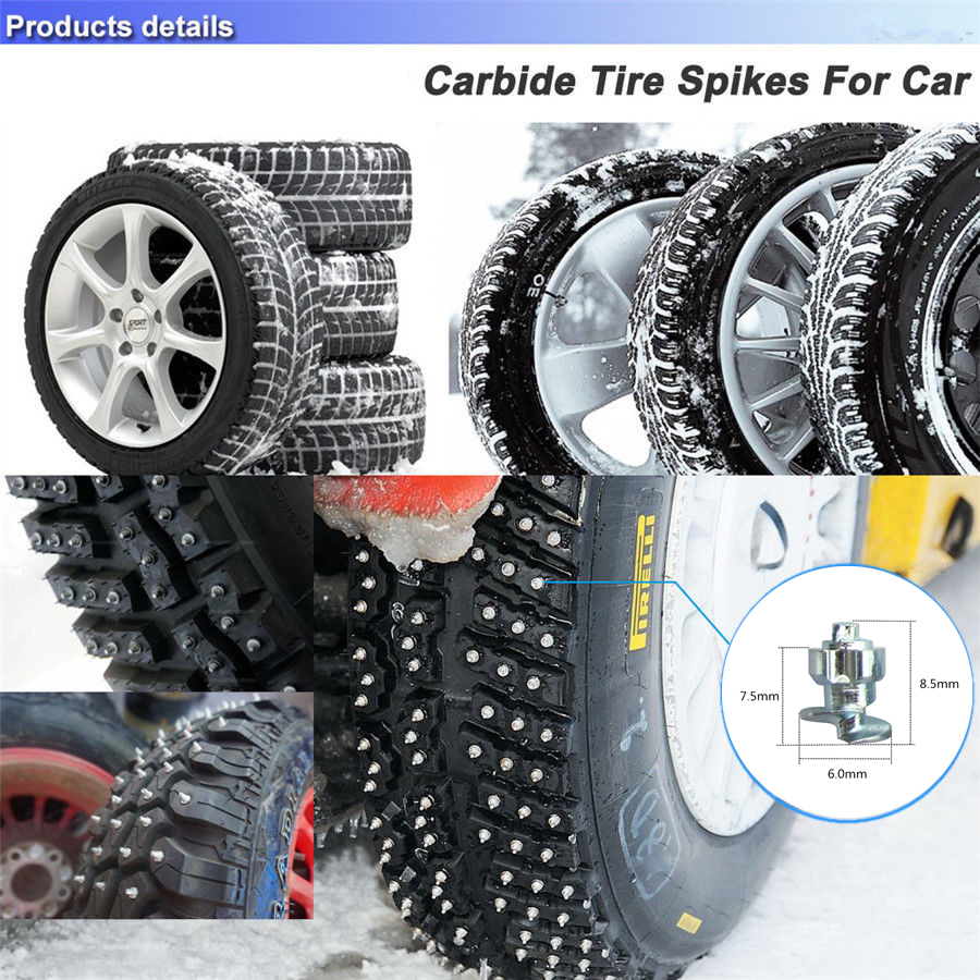 50PcWheel Tyres Snow Chains Studs For 50PcWheel Tyres Snow Chains Studs For