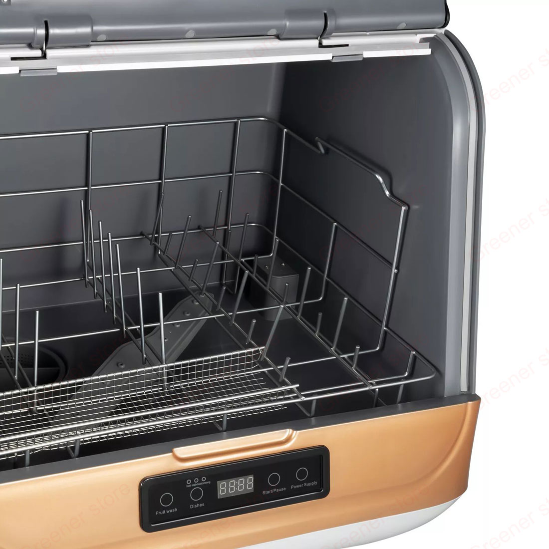 Qiilu petit lave-vaisselle Lave-vaisselle de Comptoir Portable 21-40L