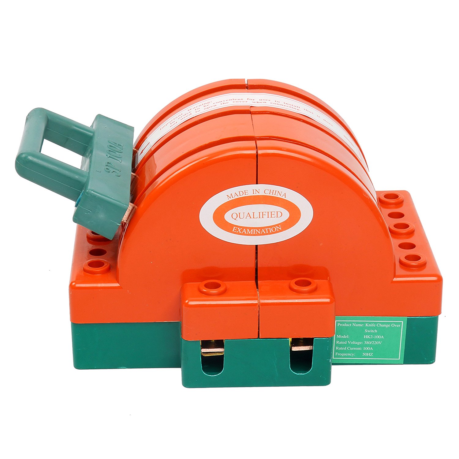 Double Throw 3Pole Circuit Breaker Disconnect Knife Switch 100Amp