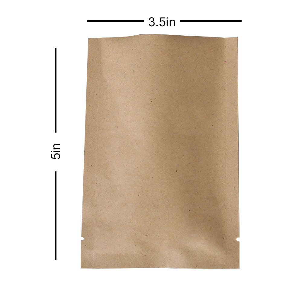 Wholesale Black Open Top Pouch Bag 2.25x3.5in with Heat Seal Machine M52