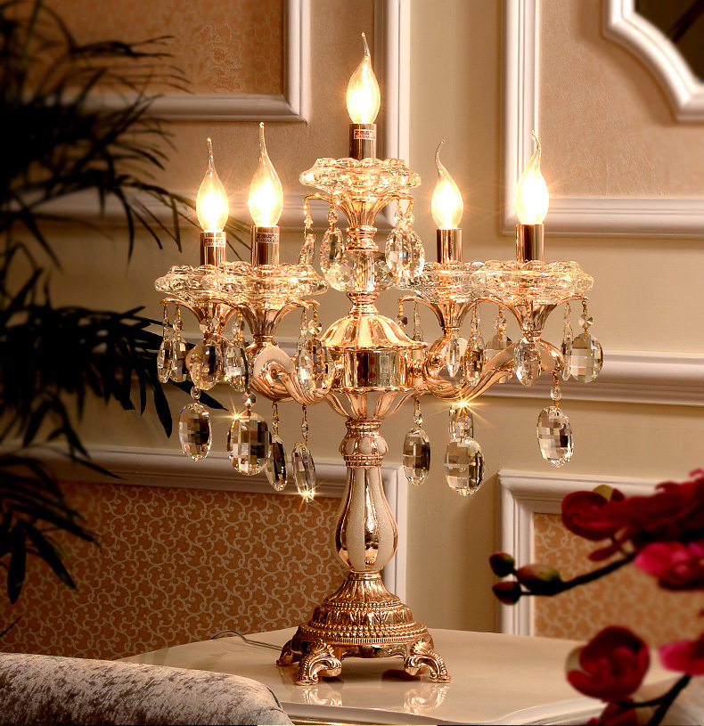Wedding Crystal Candlestick Led Reading Desk Light Work Learning Wedding Crystal Candlestick Led Reading Desk Light Work Learning Table Lamp