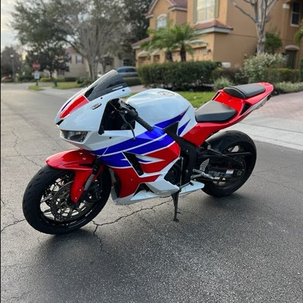US STOCK White HRC Injection Bodywork Fairing Fit for Honda 13-22