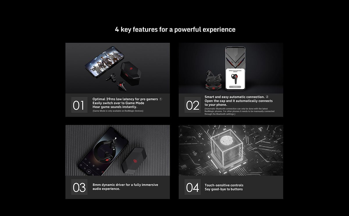Red Magic Cyberpods TWS Gaming Earbuds True Wireless