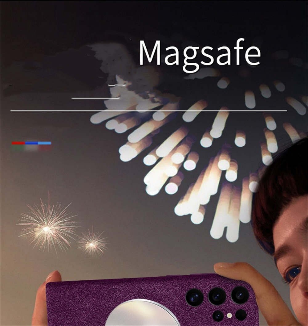 Magnetic Genuine Alcantara Leather Case for Samsung S24 S25 Ultra Magsafe Cover - Picture 12 of 26