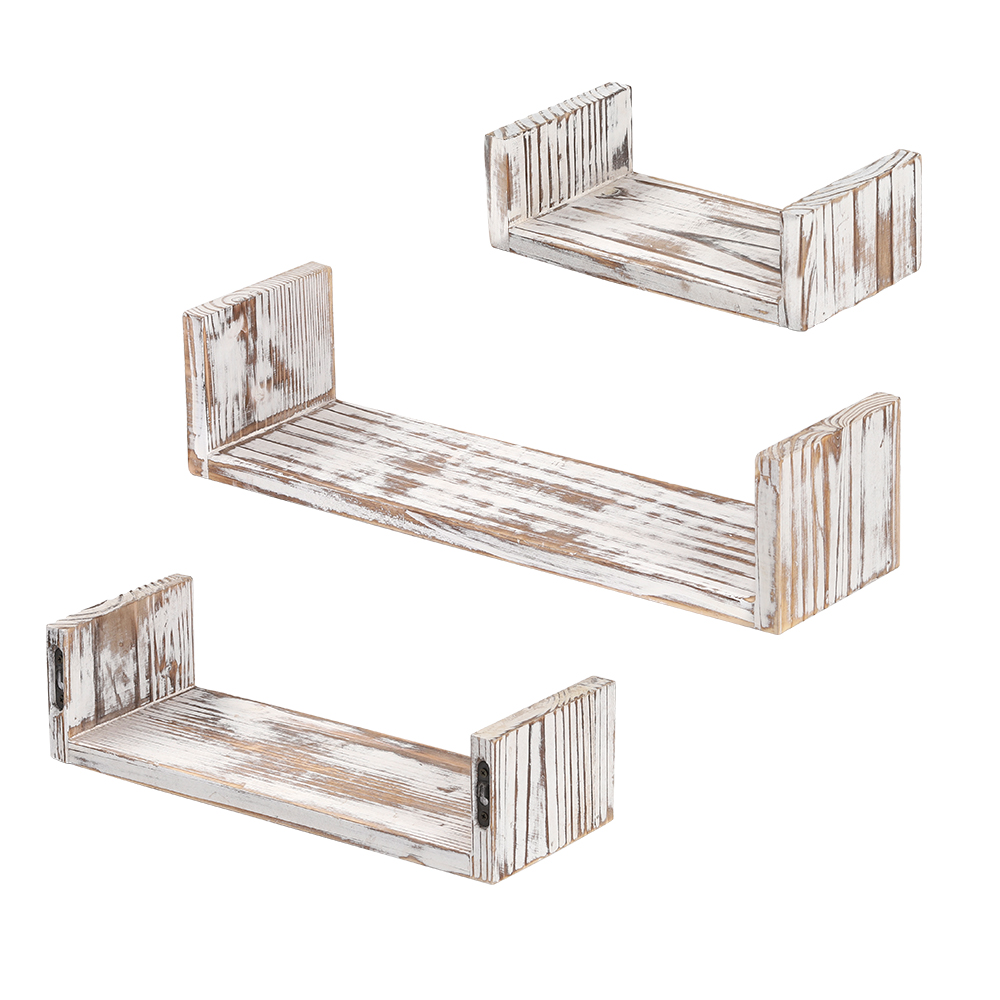 Nex Floating Shelves For Wall Mounted Rustic Wood Wall Shelves