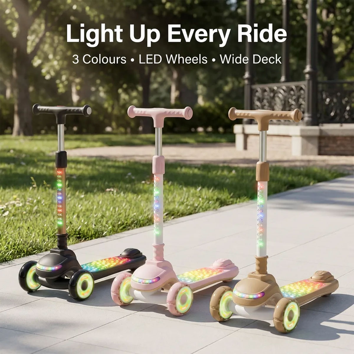 Outdoor scooter scene