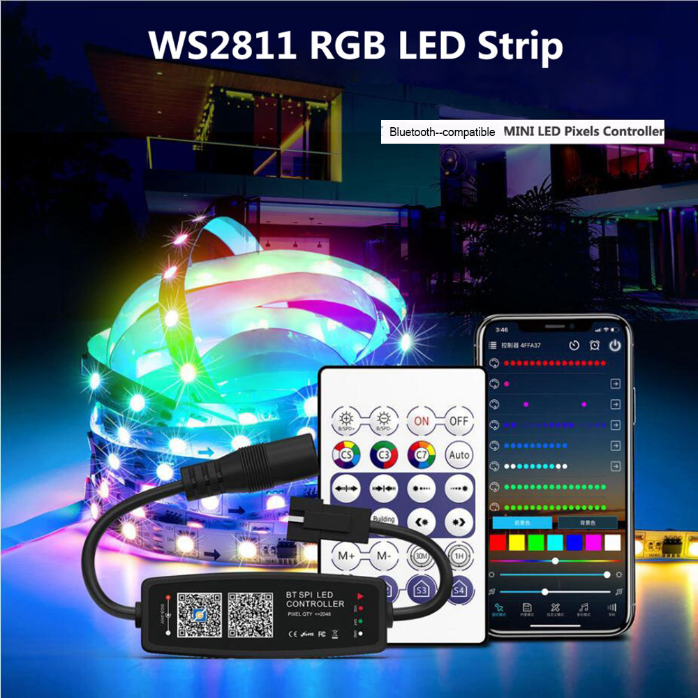 Custom RGB LED Light Strips w/ Bluetooth Control