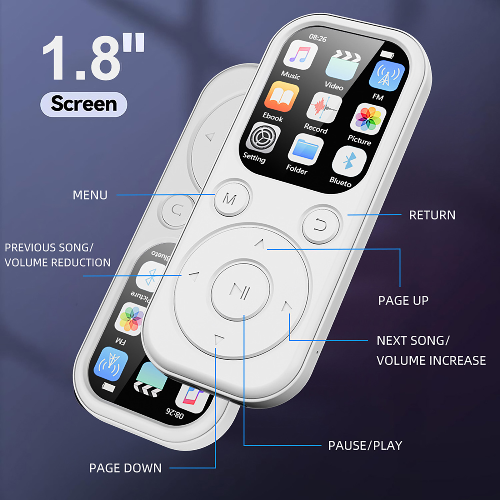 Portable 32GB MP4 Player 1.8