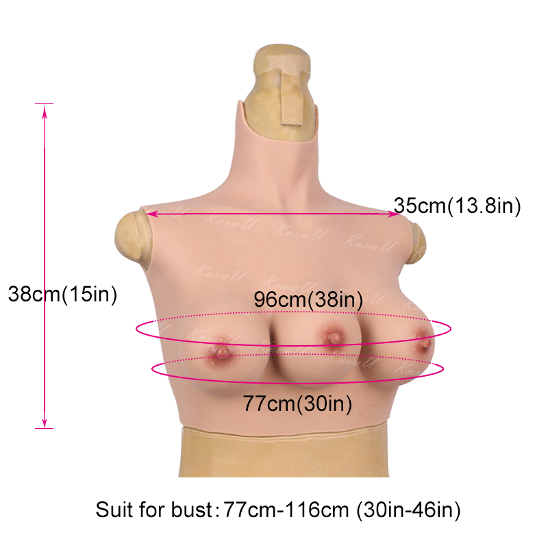 Silicone Breast Plate Three boobs Transgender Crossdresser Suit C Cup  Cosplay