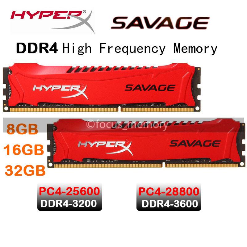 SAVAGE RAM DDR4 8GB 16GB 32GB 3200 3600 Desktop 288-Pin DIMM Gaming ...