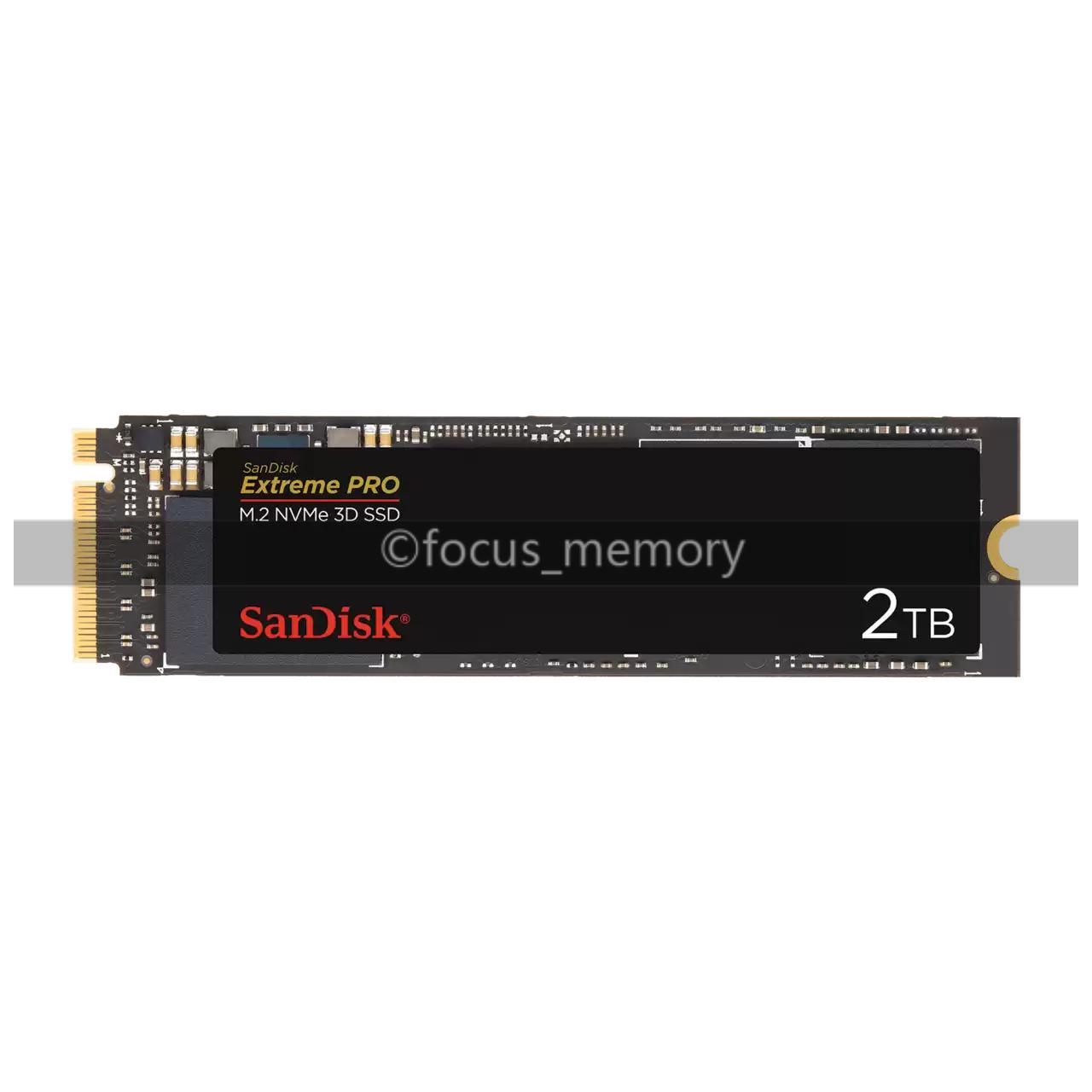 SanDisk Extreme PRO M2 NVMe 3D SSD 250GB 500GB 1TB 2TB Solid State