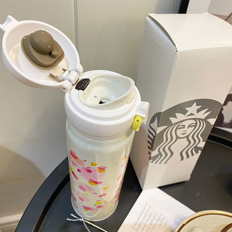 Starbucks × Thermos China 2022 Sakura Season 355ml pink sakura with bl –  moya529store