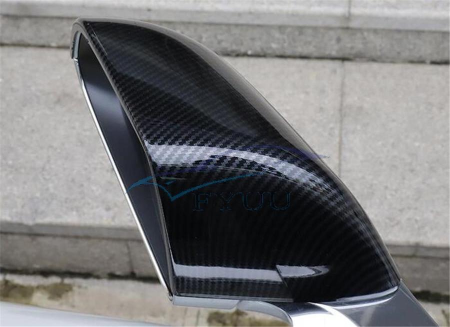 For Tesla Model 3 17-19 Car Side Door Rearview Mirror Cover Carbon
