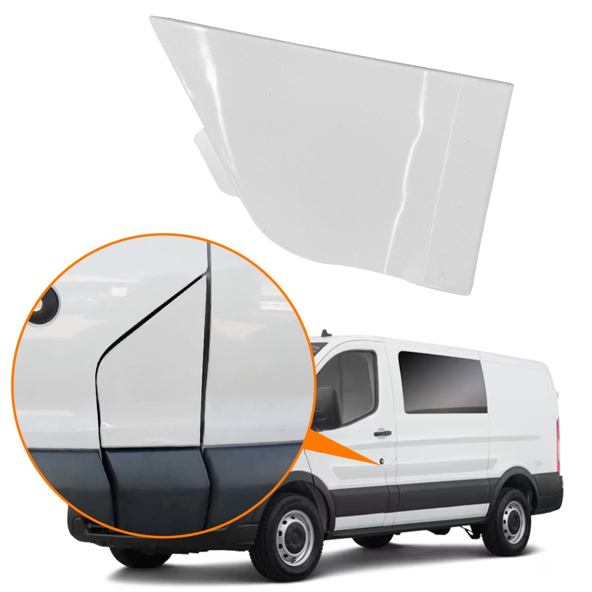 Fuel Door Gas Cap Hatch Cover For Ford Transit 150 250 350 15-20